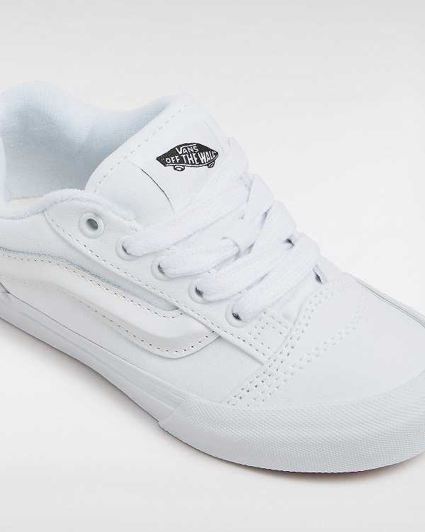 White Kids' Vans Knu Skool (4-8 Years) Sneakers Canada | VN1342697
