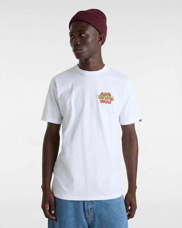 White Men Vans Bouya T Shirts Canada | VN2479860