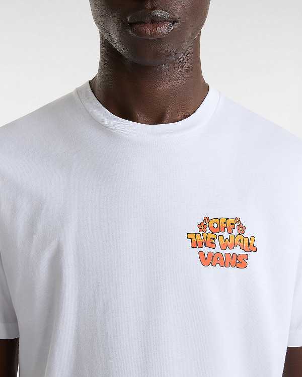 White Men Vans Bouya T Shirts Canada | VN2479860