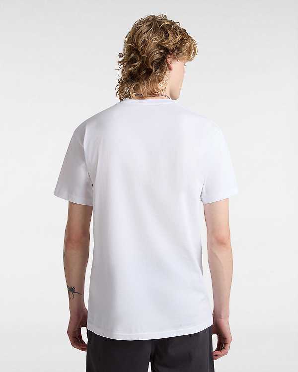 White Men Vans Classic T Shirts Canada | VN8350694