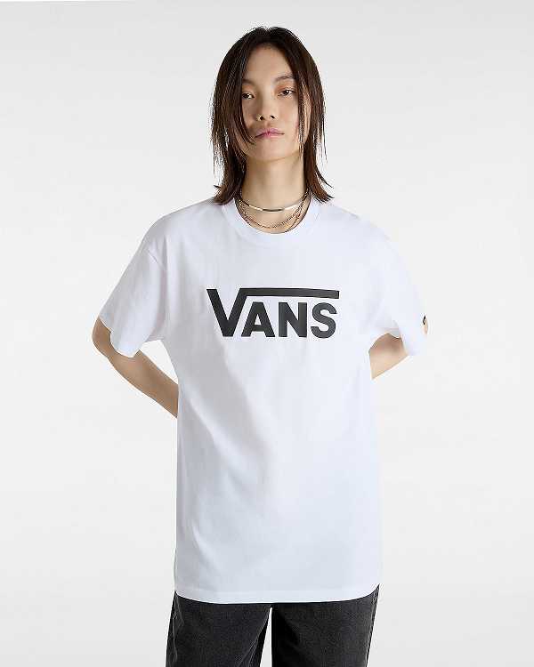 White Men Vans Classic T Shirts Canada | VN8350694