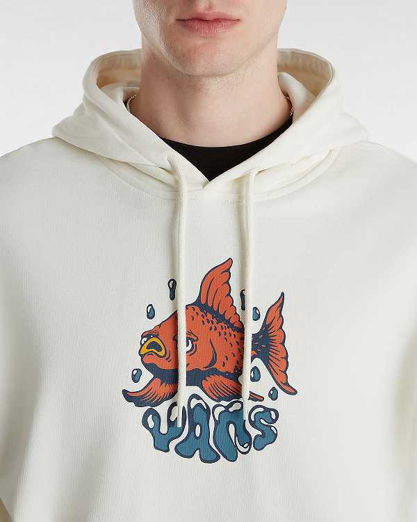 White Men Vans Fish loose Hoodie Canada | VN8290465