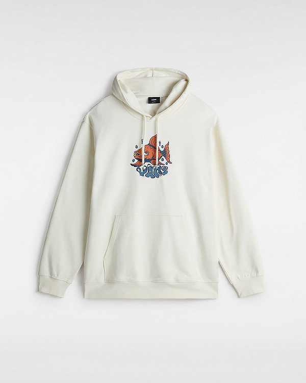 White Men Vans Fish loose Hoodie Canada | VN8290465