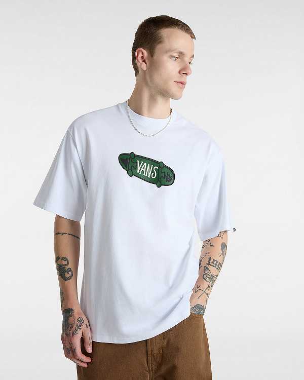 White Men Vans Flipside Loose T Shirts Canada | VN8762941
