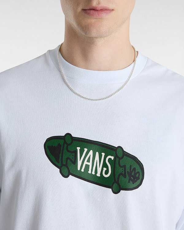 White Men Vans Flipside Loose T Shirts Canada | VN8762941