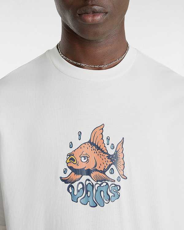 White Men Vans Goldfish T Shirts Canada | VN2419637