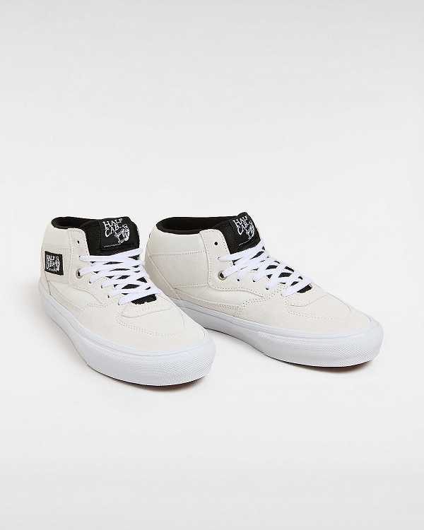 White Men Vans Half Cab Skate Shoes Canada | VN6530217