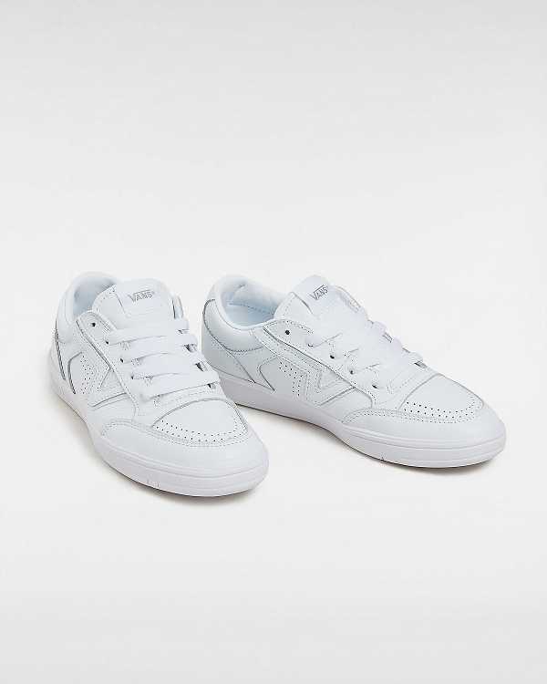 White Men Vans Leather Lowland Comfycush Sneakers Canada | VN0357468