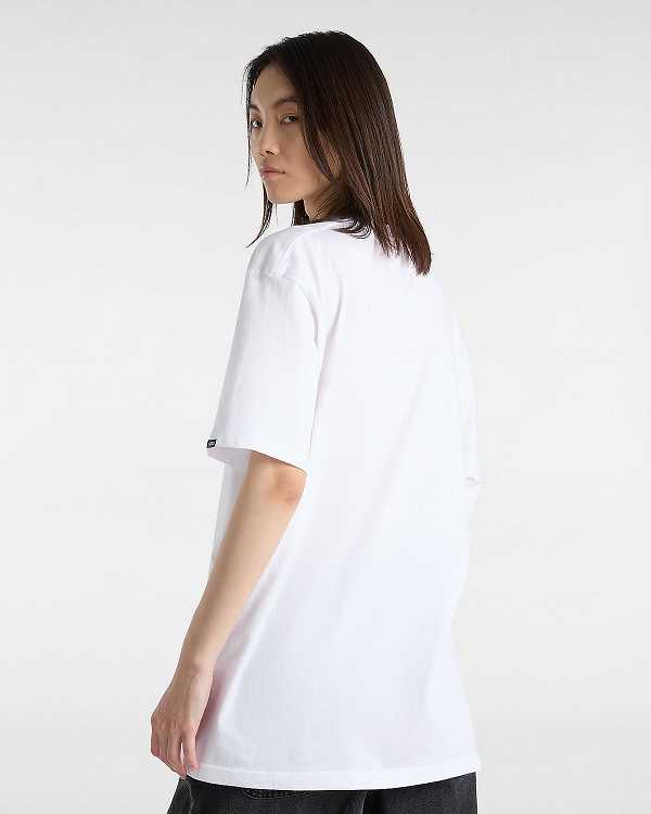 White Men Vans Left Chest Logo T Shirts Canada | VN3701462