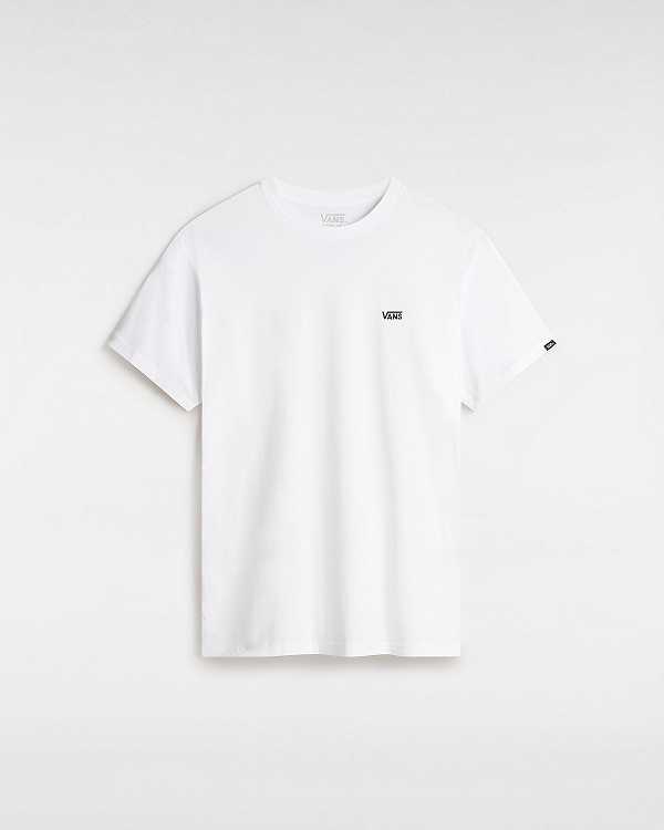 White Men Vans Left Chest Logo T Shirts Canada | VN3701462