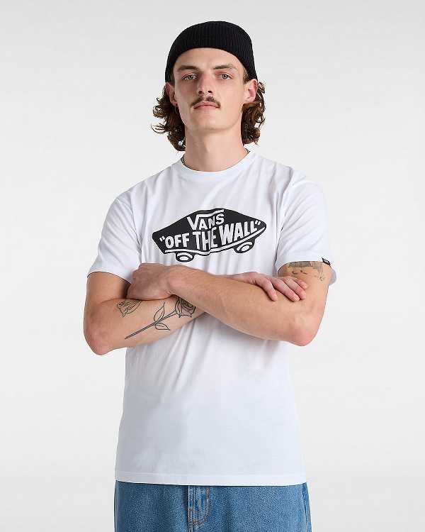 White Men Vans OTW Classic Front T Shirts Canada | VN3514802