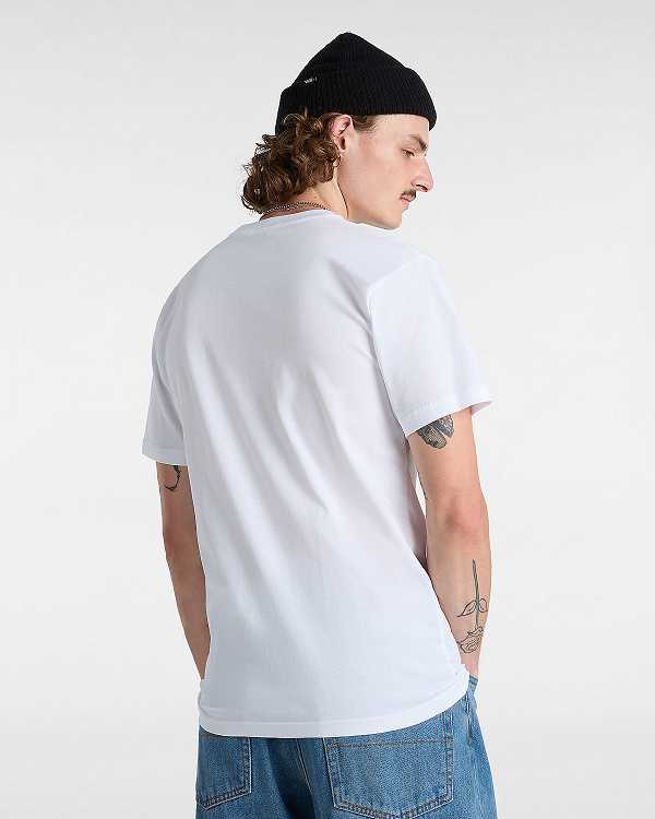 White Men Vans OTW Classic Front T Shirts Canada | VN3514802