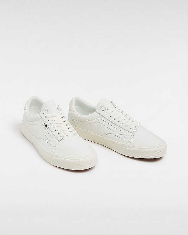 White Men Vans Old Skool Lux Sneakers Canada | VN9607831