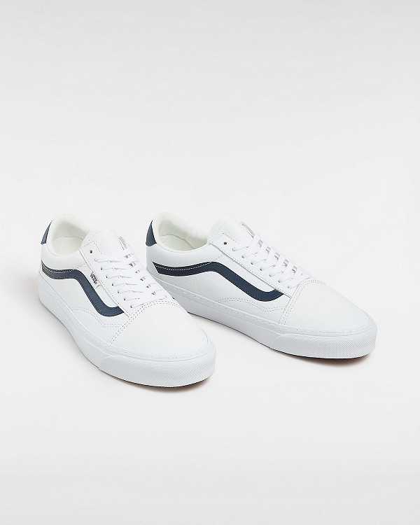 White Men Vans Old Skool Lux Sneakers Canada | VN5061298