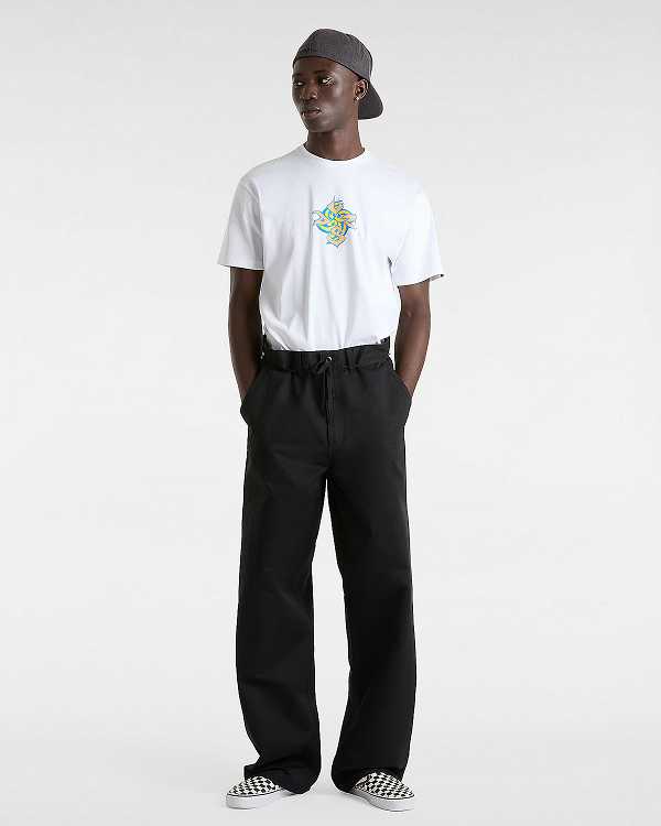 White Men Vans Orbits T Shirts Canada | VN8753910