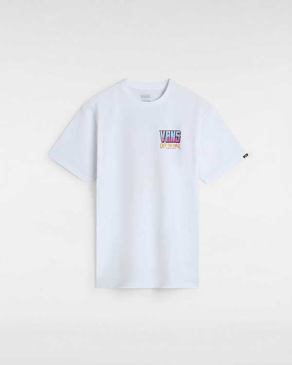White Men Vans Palm Cheers Classic T Shirts Canada | VN0871263