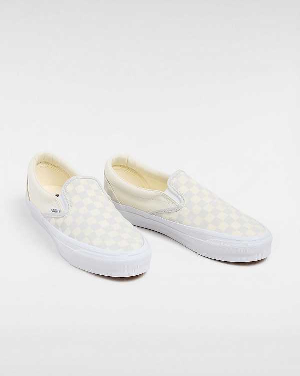 White Men Vans Premium 98 Slip On Shoes Canada | VN3298615