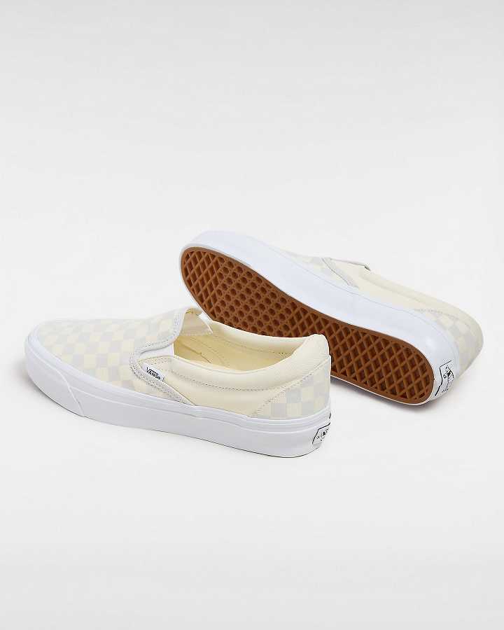 White Men Vans Premium 98 Slip On Shoes Canada | VN3298615