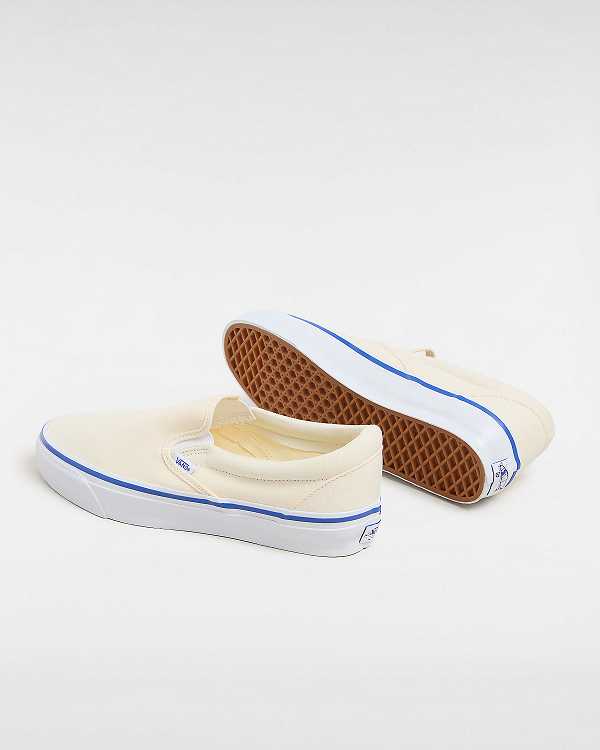 White Men Vans Premium 98 Slip On Shoes Canada | VN2473659