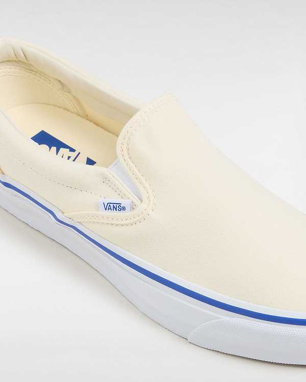 White Men Vans Premium 98 Slip On Shoes Canada | VN2473659