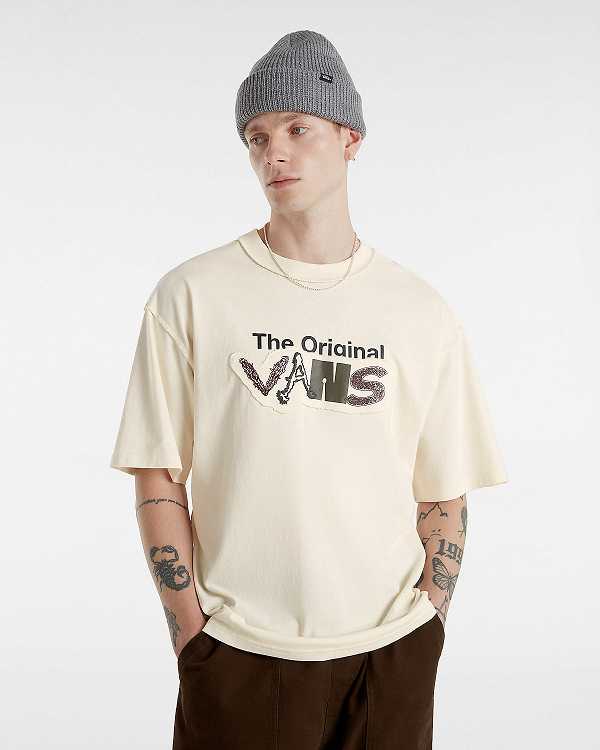 White Men Vans Premium Clash Short Sleeve T Shirts Canada | VN1792834