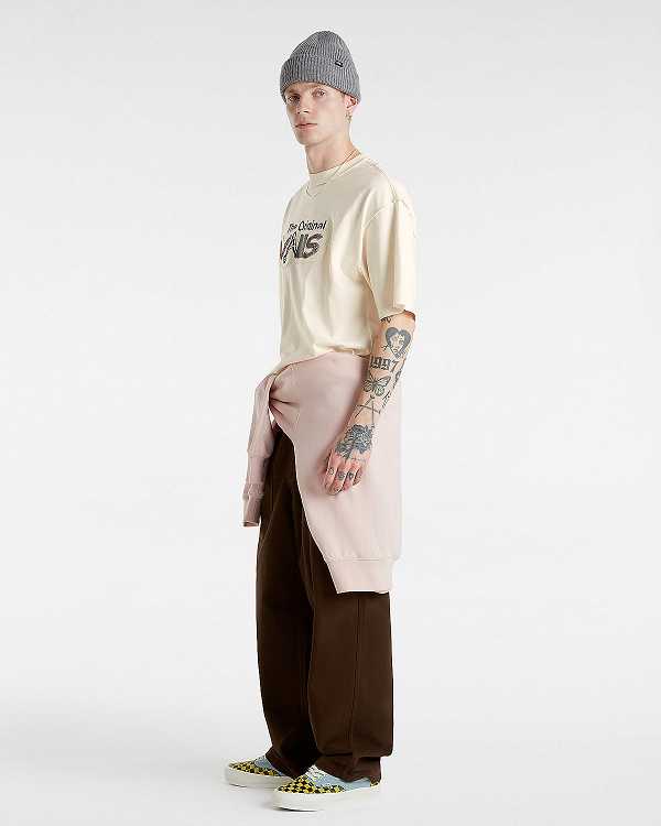 White Men Vans Premium Clash Short Sleeve T Shirts Canada | VN1792834