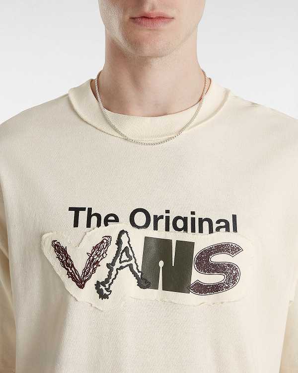 White Men Vans Premium Clash Short Sleeve T Shirts Canada | VN1792834