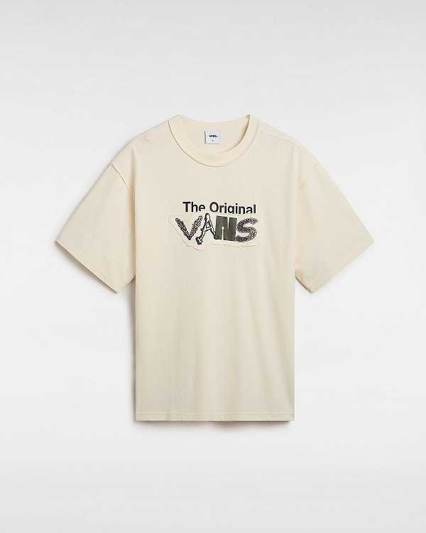 White Men Vans Premium Clash Short Sleeve T Shirts Canada | VN1792834