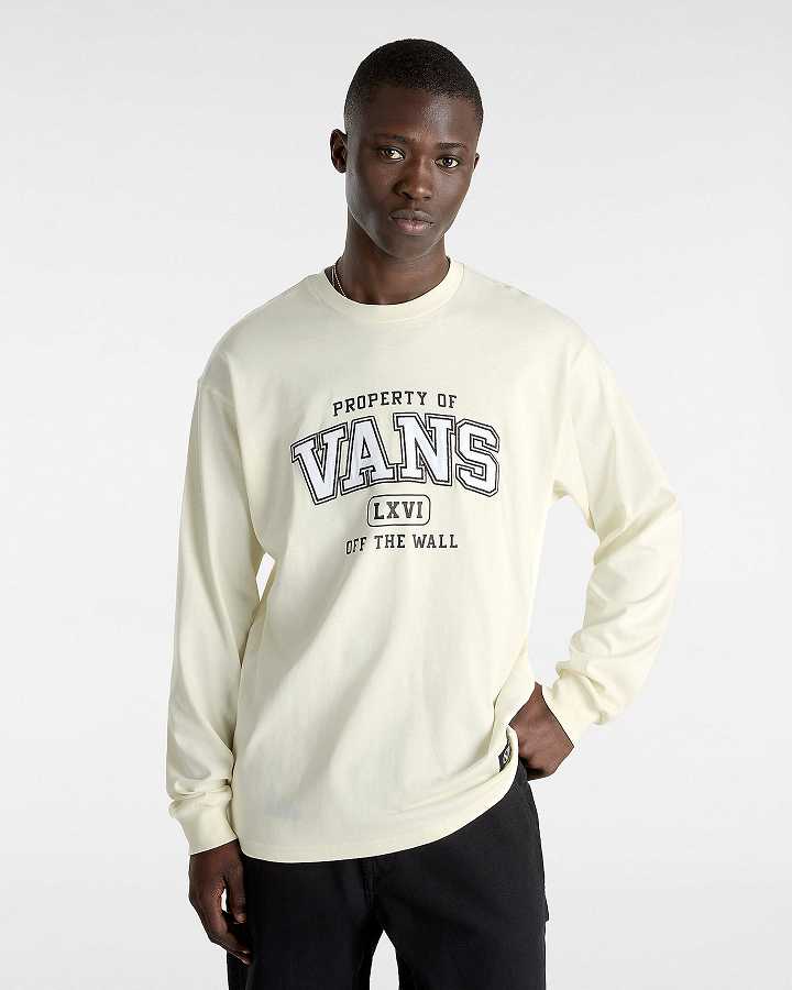 White Men Vans Property Of Long Sleeve T Shirts Canada | VN2756908