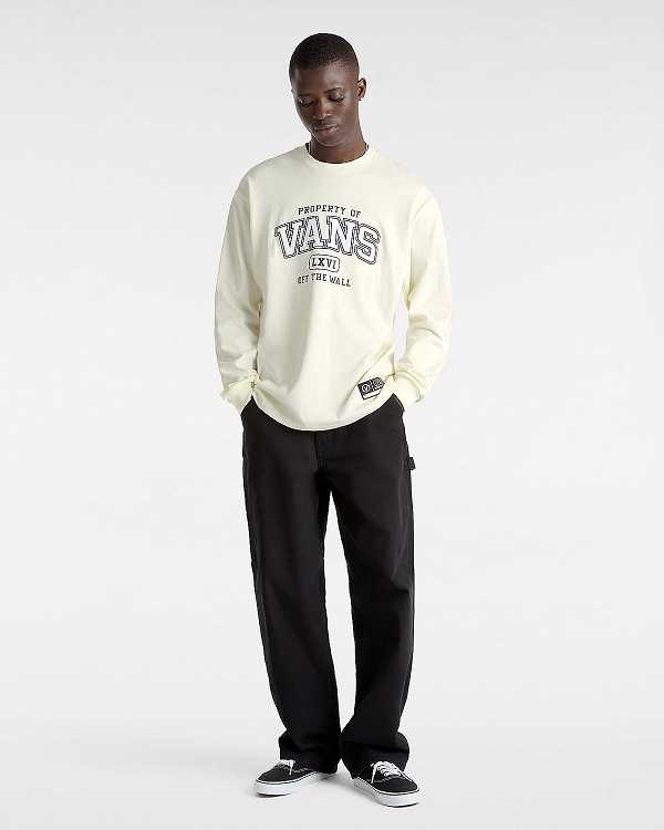 White Men Vans Property Of Long Sleeve T Shirts Canada | VN2756908