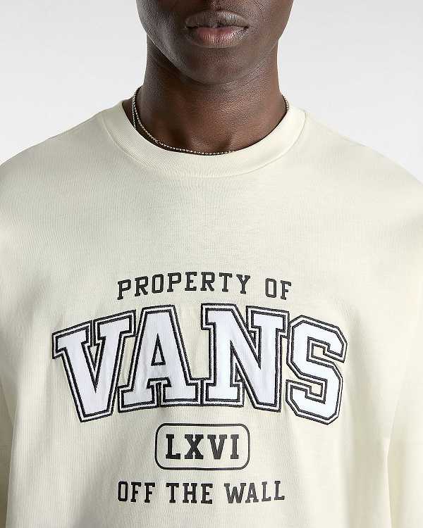 White Men Vans Property Of Long Sleeve T Shirts Canada | VN2756908