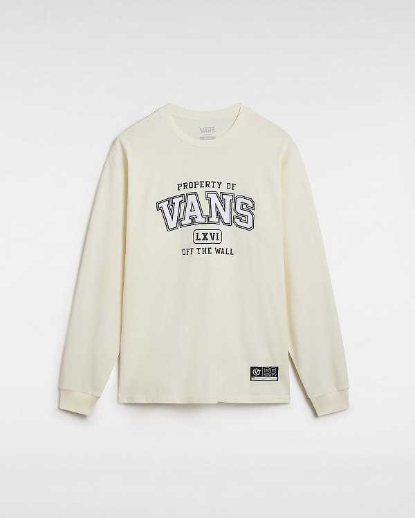 White Men Vans Property Of Long Sleeve T Shirts Canada | VN2756908