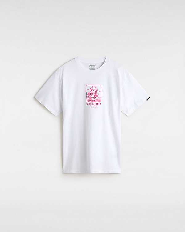 White Men Vans Read the Room T Shirts Canada | VN5368709