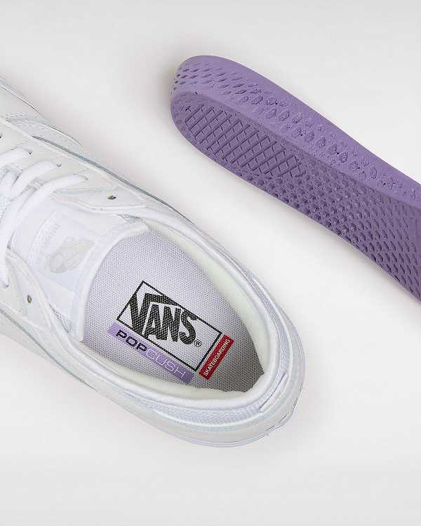 White Men Vans Rowley Leather Skate Shoes Canada | VN2108493