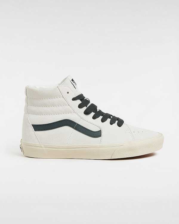 White Men Vans Sk8-Hi Oversized Laces Skate Shoes Canada | VN5981704