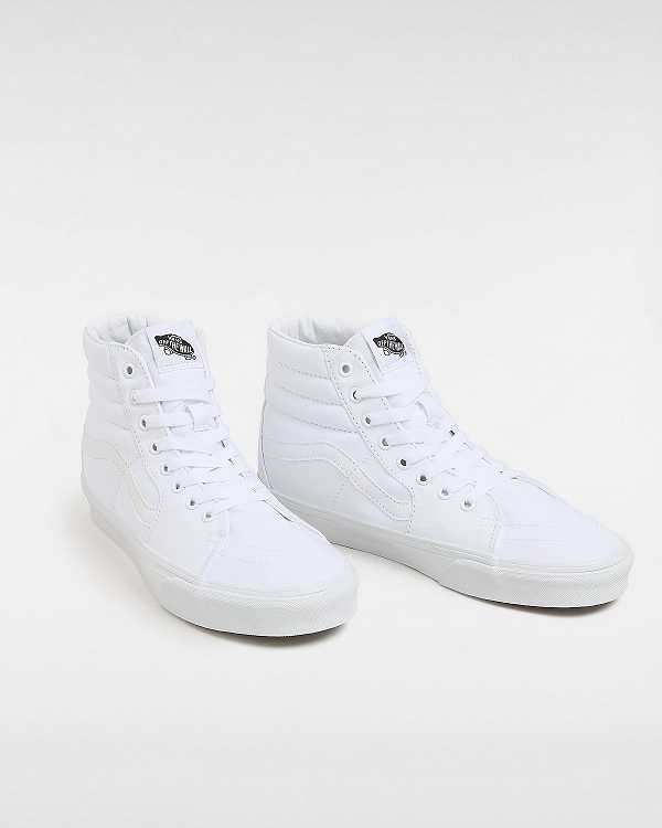 White Men Vans Sk8-Hi Sneakers Canada | VN2197830