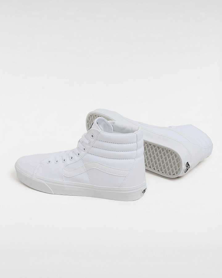 White Men Vans Sk8-Hi Sneakers Canada | VN2197830