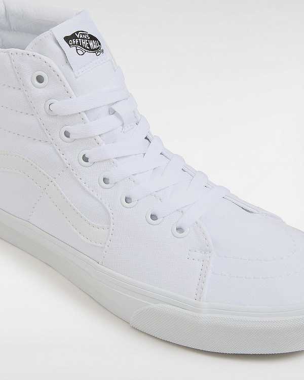 White Men Vans Sk8-Hi Sneakers Canada | VN2197830