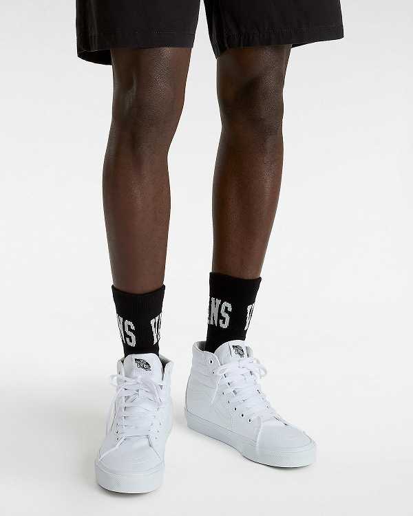 White Men Vans Sk8-Hi Sneakers Canada | VN2197830