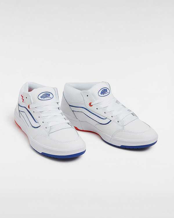 White Men Vans Skate Zahba Mid Athletic Shoes Canada | VN6472138