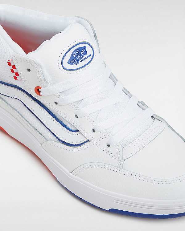 White Men Vans Skate Zahba Mid Athletic Shoes Canada | VN6472138