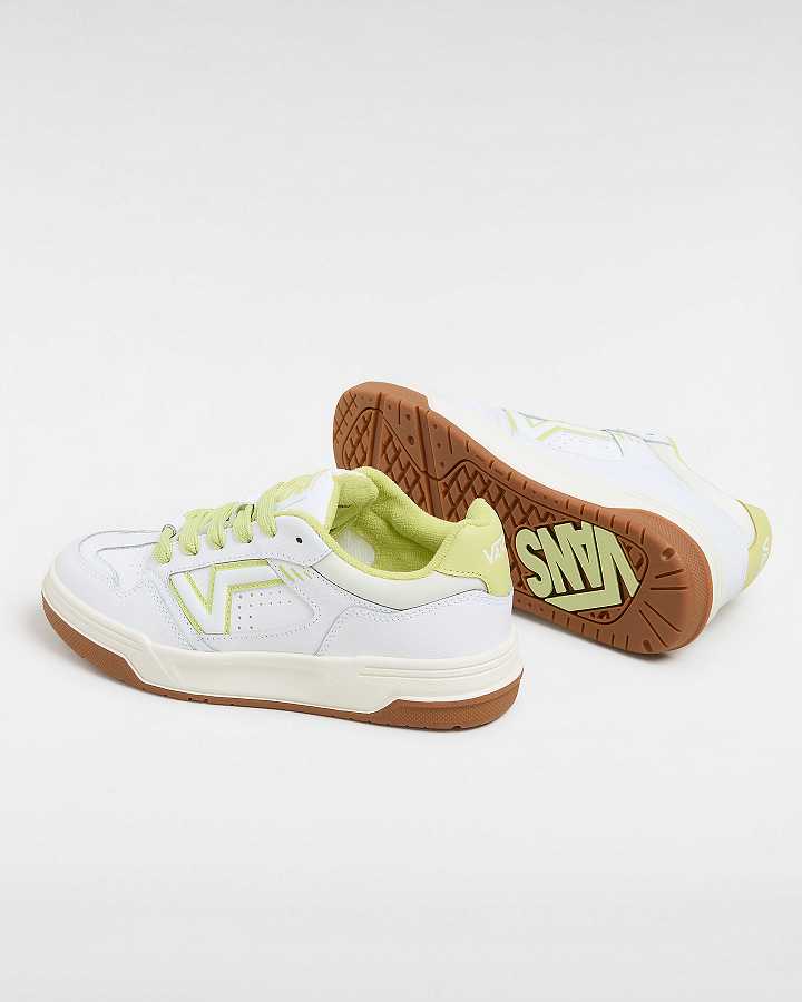 White Men Vans Upland Vintage Leather Sneakers Canada | VN8146237