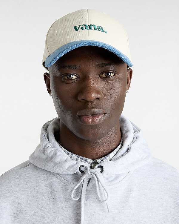 White Unisex Vans 66 Structured Jockey Hats Canada | VN8753960