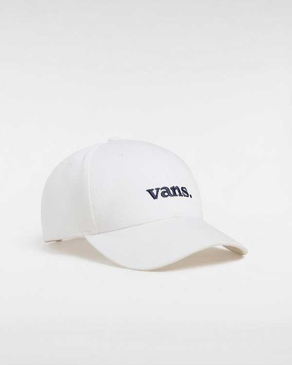 White Unisex Vans 66 Structured Jockey Hats Canada | VN8796430