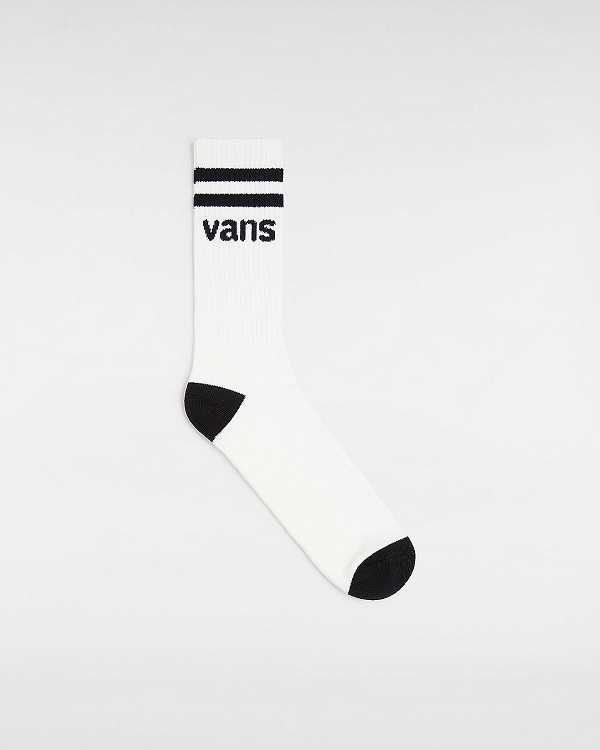 White Unisex Vans Bubs 66 Crew (1 Pair) Socks Canada | VN7531469