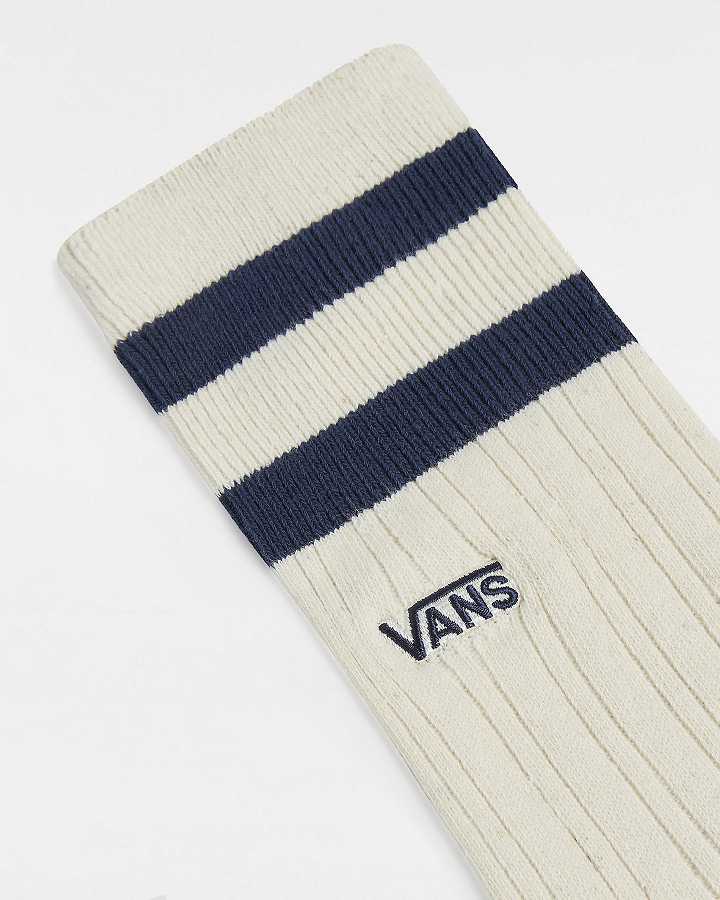 White Unisex Vans Classic Crew (1 Pair) Socks Canada | VN3847029