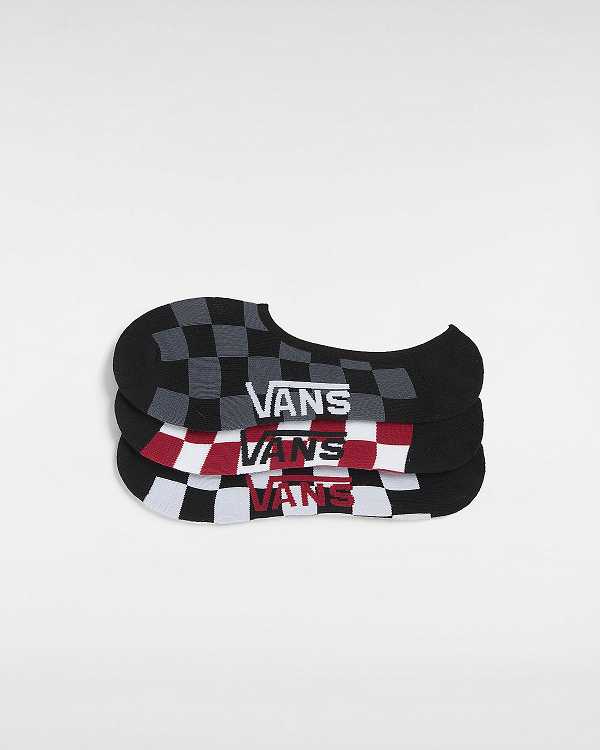 White Unisex Vans Classic No Show (3 pairs) Socks Canada | VN4697132