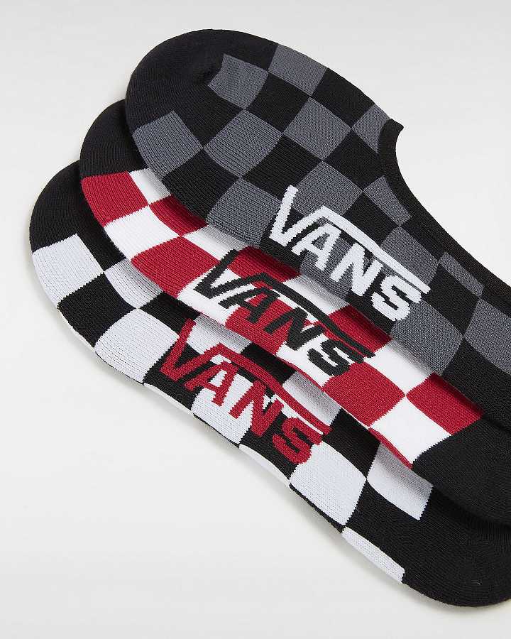 White Unisex Vans Classic No Show (3 pairs) Socks Canada | VN4697132