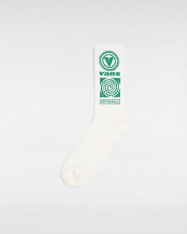 White Unisex Vans Faster Crew (1 pair) Socks Canada | VN8395714