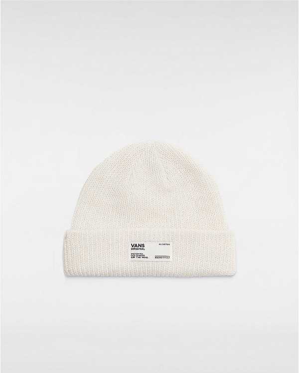 White Unisex Vans Hamlin Cuff Beanie Canada | VN1768450